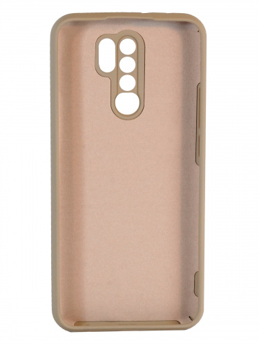 Накладка задняя для XIAOMI Redmi 9, Soft Touch, 2 мм, силикон, цвет: кофе с молоком