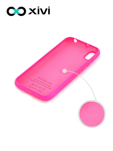 Накладка задняя Xivi для HUAWEI Y5 (2019) 8S, Silicon Case, силикон, матовая, №64, цвет фуксия 2