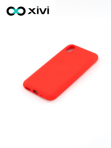 Накладка задняя Xivi для HUAWEI Y5 (2019) 8S, Silicon Case, силикон, матовая, №4, цвет морковный 3