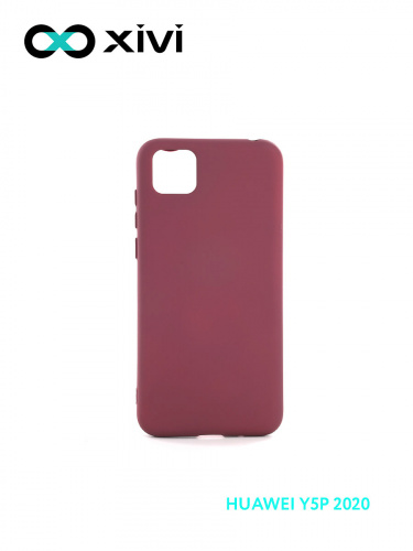 Накладка задняя Xivi для HUAWEI Y5P 2020 HONOR9S, Silicon Case, силикон, матовая, №73, цвет винный 1