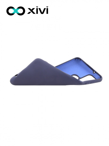 Накладка задняя Xivi для SAMSUNG Galaxy A21S, Silicon Case, силикон, матовая, №2, цвет индиго, тёмный 6