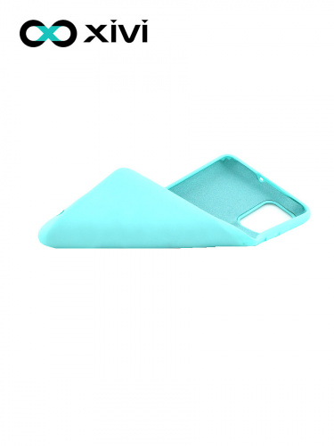 Накладка задняя Xivi для SAMSUNG Galaxy A71 5G, Silicon Case, силикон, матовая, №8, цвет голубой 6
