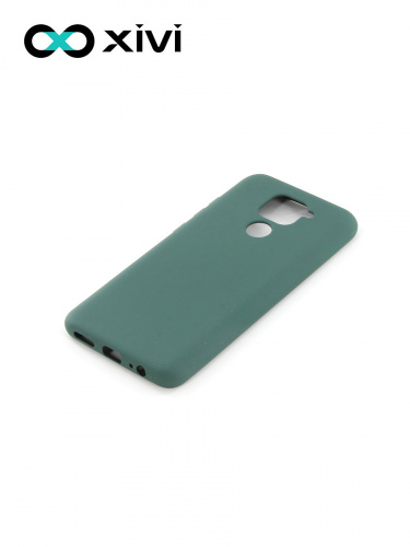 Накладка задняя Xivi для XIAOMI REDMI NOTE 9, Silicon Case, силикон, матовая, №46, цвет изумрудный 3