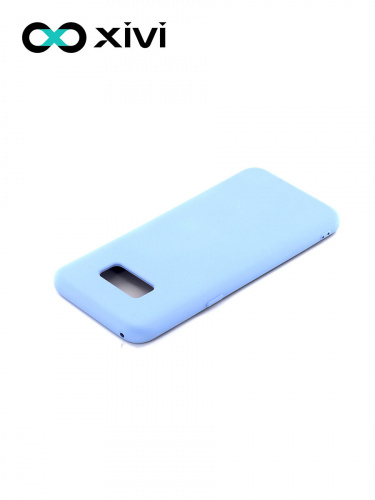 Накладка задняя Xivi для SAMSUNG Galaxy S8 Plus, Silicon Case, силикон, матовая, №42, цвет сиреневый 4