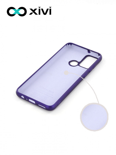 Накладка задняя Xivi для HUAWEI Honor 9A, Silicon Case, силикон, матовая, №17, цвет фиолетовый 2
