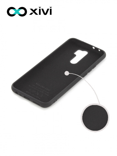Накладка задняя Xivi для XIAOMI Redmi 9, Silicon Case, силикон, матовая, №1, цвет чёрный 2