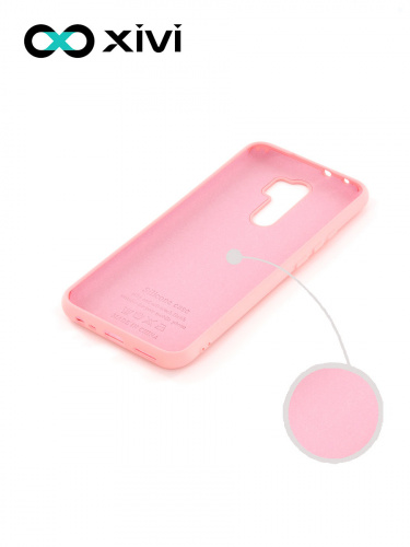 Накладка задняя Xivi для XIAOMI Redmi 9, Silicon Case, силикон, матовая, №19, цвет розовый 2