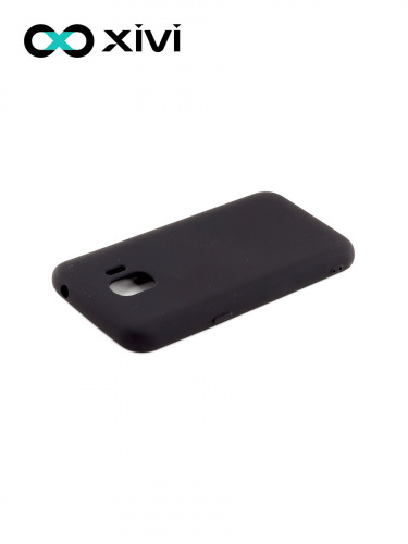 Накладка задняя Xivi для SAMSUNG Galaxy J2 2018 J250G, Silicon Case, силикон, матовая, №1, цвет чёрный 4