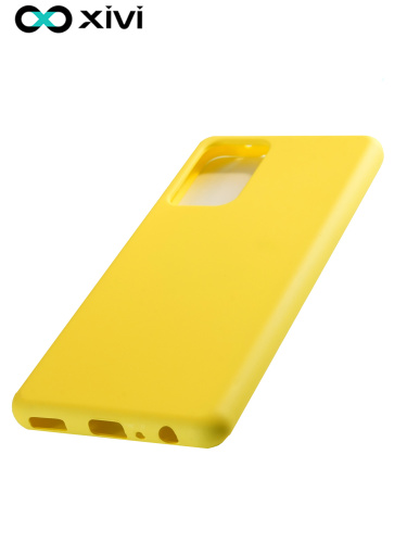 Накладка задняя Xivi для SAMSUNG  Galaxy A72 (2021), Silicon Case, силикон, матовая, №41, цвет жёлтый