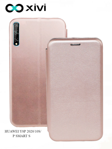 Чехол-книжка Xivi для HUAWEI Y8P 202010SP SMART S, Fashion Case, на магните, экокожа, цвет розовое золото 1