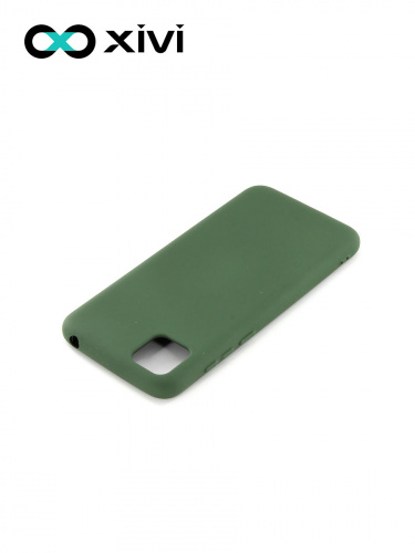 Накладка задняя Xivi для HUAWEI Y5P 2020 HONOR9S, Silicon Case, силикон, матовая, №59, цвет темно-зеленый 4