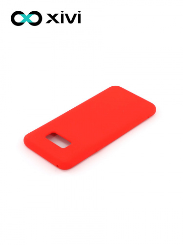 Накладка задняя Xivi для SAMSUNG Galaxy S8, Silicon Case, силикон, матовая, №4, цвет морковный 4