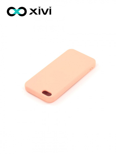 Накладка задняя Xivi для APPLE iPhone 5 5S SE, Silicon Case, силикон, матовая, №30, цвет розовый 4