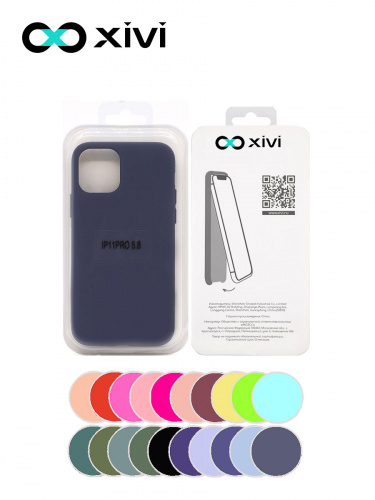 Накладка задняя Xivi для APPLE iPhone 11 Pro, Silicon Case, силикон, матовая, №2, цвет индиго, тёмный 5