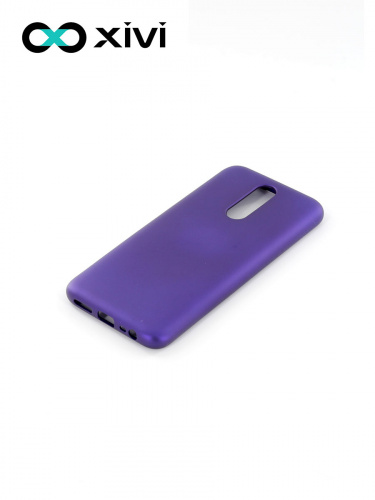 Накладка задняя Xivi для XIAOMI Redmi 8, Silicon Case, силикон, матовая, №17, цвет фиолетовый 3