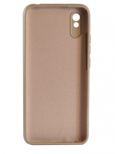 Накладка задняя для XIAOMI Redmi 9A, Soft Touch, 2 мм, силикон, цвет: кофе с молоком