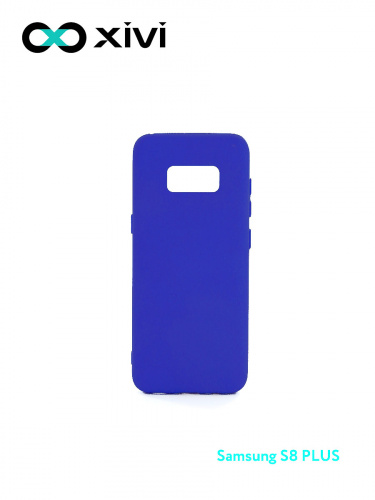 Накладка задняя Xivi для SAMSUNG Galaxy S8 Plus, Silicon Case, силикон, матовая, №47, цвет синий 1