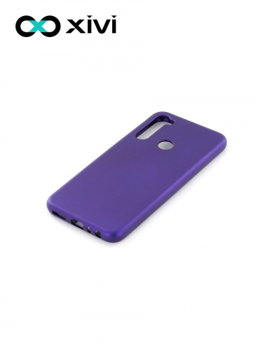 Накладка задняя Xivi для XIAOMI Redmi Note 8T, Silicon Case, силикон, матовая, №17, цвет фиолетовый 3