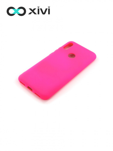 Накладка задняя Xivi для HUAWEI Y6 PRIME 2019 Y6S, Silicon Case, силикон, матовая, №64, цвет фуксия 3
