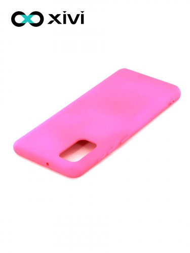 Накладка задняя Xivi для SAMSUNG Galaxy A41, Silicon Case, силикон, матовая, №64, цвет фуксия 4