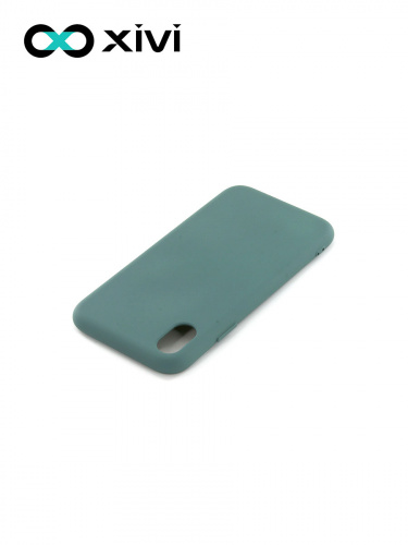 Накладка задняя Xivi для APPLE iPhone XR, Silicon Case, силикон, матовая, №56, цвет зелёный 4