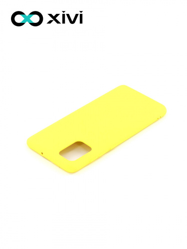 Накладка задняя Xivi для SAMSUNG Galaxy A31, Silicon Case, силикон, матовая, №41, цвет жёлтый 4