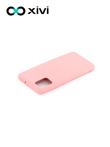 Накладка задняя Xivi для SAMSUNG Galaxy A51 5G, Silicon Case, силикон, матовая, №19, цвет розовый 4