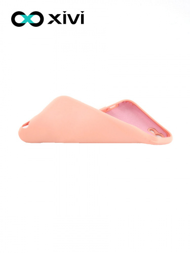 Накладка задняя Xivi для APPLE iPhone 6 6S (4.7), Silicon Case, силикон, матовая, №39, цвет бежевый 6