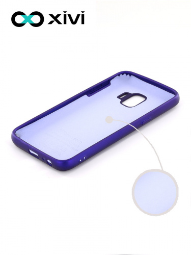 Накладка задняя Xivi для SAMSUNG Galaxy J2 CORE J260, Silicon Case, силикон, матовая, №17, цвет фиолетовый 2