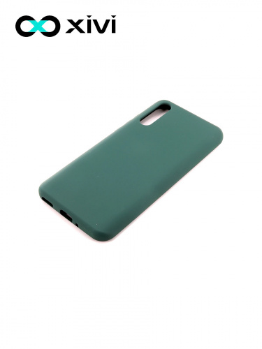 Накладка задняя Xivi для HUAWEI Y8P 2020 P SMART S, Silicon Case, силикон, матовая, №46, цвет изумрудный 3