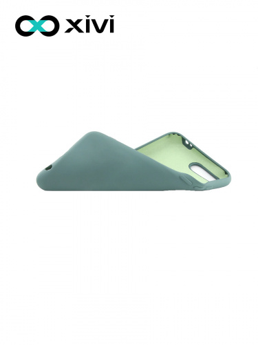 Накладка задняя Xivi для HUAWEI Honor 10, Silicon Case, силикон, матовая, №56, цвет зелёный 6