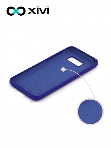 Накладка задняя Xivi для SAMSUNG Galaxy S8 Plus, Silicon Case, силикон, матовая, №47, цвет синий 2