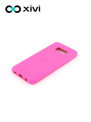 Накладка задняя Xivi для SAMSUNG Galaxy S8 Plus, Silicon Case, силикон, матовая, №33, цвет розовый 3