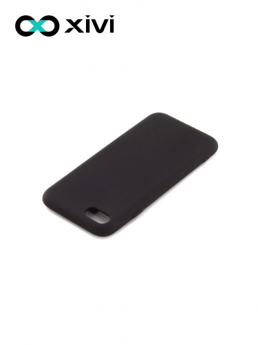 Накладка задняя Xivi для APPLE iPhone 7 8 SE2, Silicon Case, силикон, матовая, №1, цвет чёрный 4