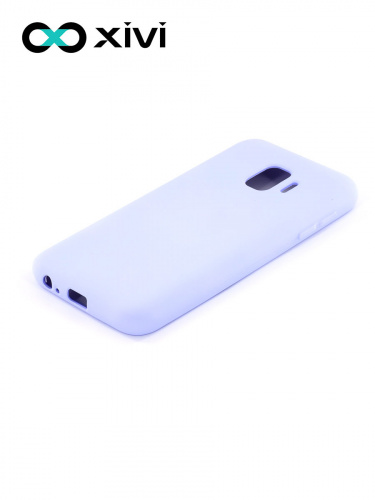 Накладка задняя Xivi для SAMSUNG Galaxy J2 CORE J260, Silicon Case, силикон, матовая, №11, цвет лавандовый 3
