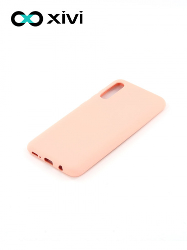 Накладка задняя Xivi для SAMSUNG Galaxy A50 A30S A50S, Silicon Case, силикон, матовая, №30, цвет розовый 3