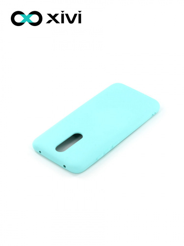 Накладка задняя Xivi для XIAOMI Redmi 8, Silicon Case, силикон, матовая, №8, цвет голубой 4