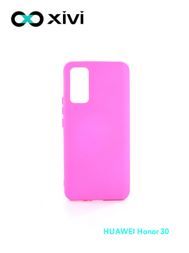 Накладка задняя Xivi для HUAWEI Honor 30 , Silicon Case, силикон, матовая, №33, цвет розовый 1