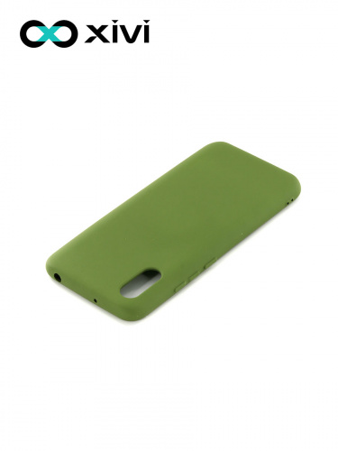 Накладка задняя Xivi для XIAOMI Redmi 9A, Silicon Case, силикон, матовая, №57, цвет зелёный 4