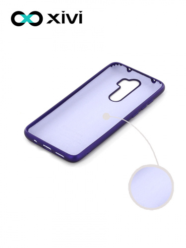 Накладка задняя Xivi для XIAOMI REDMI NOTE 8 PRO, Silicon Case, силикон, матовая, №17, цвет фиолетовый 2