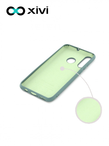 Накладка задняя Xivi для HUAWEI P30 Lite Nova 4E, Silicon Case, силикон, матовая, №56, цвет зелёный 2