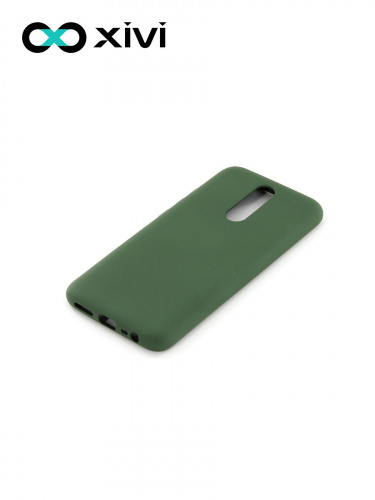 Накладка задняя Xivi для XIAOMI Redmi 8, Silicon Case, силикон, матовая, №59, цвет темно-зеленый 3
