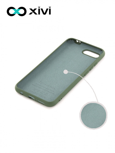Накладка задняя Xivi для HUAWEI Honor 10, Silicon Case, силикон, матовая, №59, цвет темно-зеленый 2