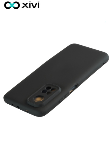 Накладка задняя Xivi для XIAOMI MI 10T Pro, Silicon Case, силикон, матовая, №1, цвет чёрный (3)