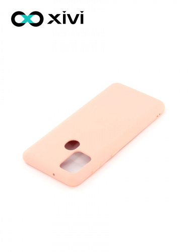 Накладка задняя Xivi для SAMSUNG Galaxy A21S, Silicon Case, силикон, матовая, №30, цвет розовый 4