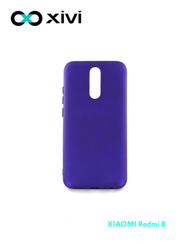 Накладка задняя Xivi для XIAOMI Redmi 8, Silicon Case, силикон, матовая, №17, цвет фиолетовый 1