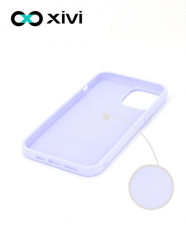 Накладка задняя Xivi для APPLE iPhone 12 6.7, Silicon Case, силикон, матовая, №11, цвет лавандовый 2