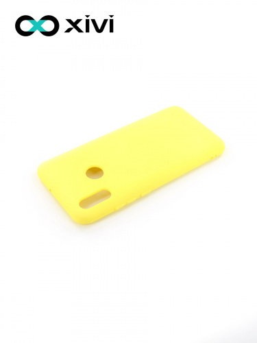 Накладка задняя Xivi для HUAWEI P Smart (2019), Silicon Case, силикон, матовая, №41, цвет жёлтый 4