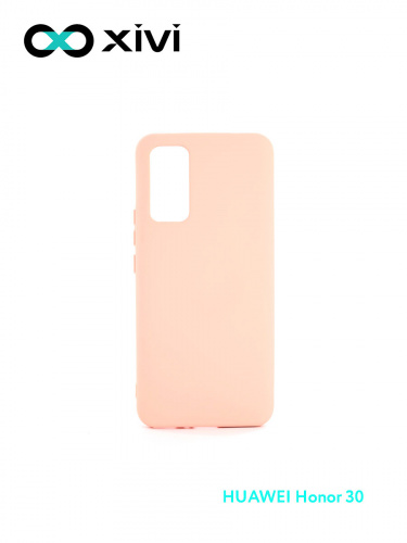 Накладка задняя Xivi для HUAWEI Honor 30 , Silicon Case, силикон, матовая, №39, цвет бежевый 1