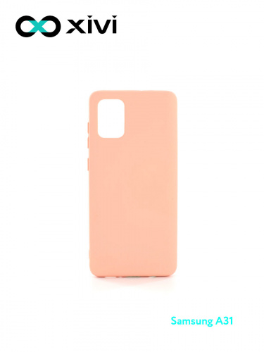 Накладка задняя Xivi для SAMSUNG Galaxy A31, Silicon Case, силикон, матовая, №39, цвет бежевый 1